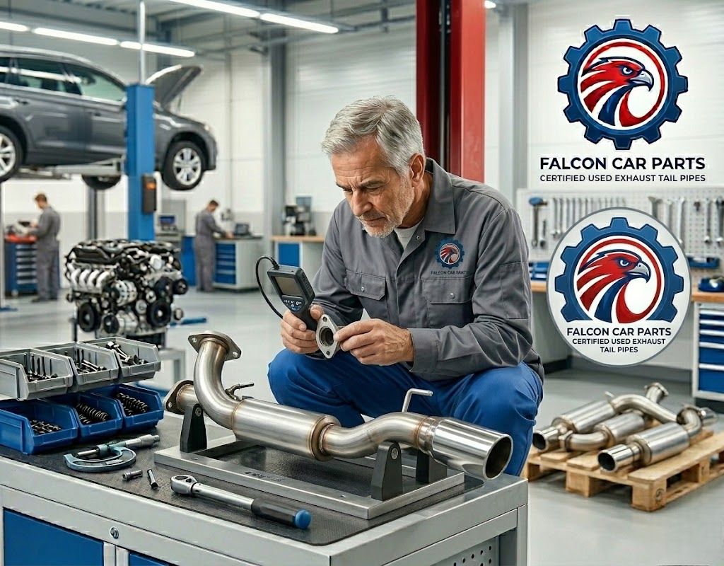 Tested used exhaust tail pipe with clean mounting hangers