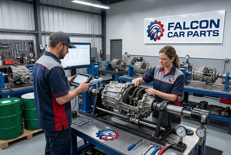 Inspecting used transfer case assemblies for SUVs and Trucks