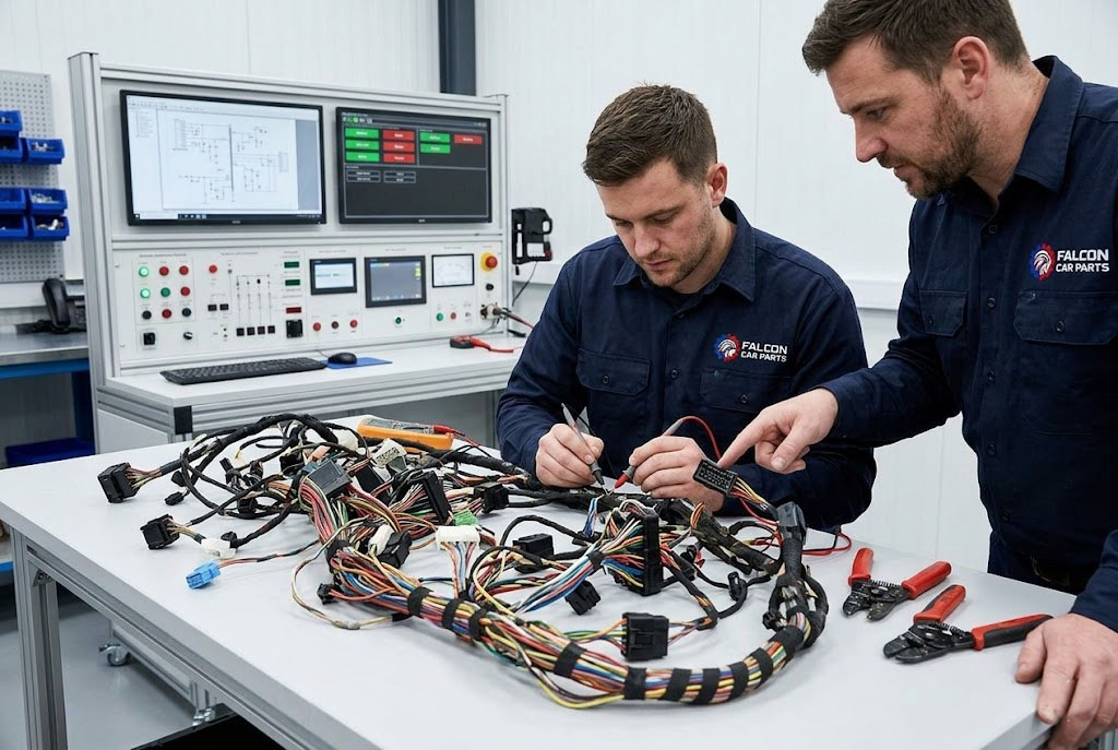 Tested uncut used dashboard wiring harness assembly