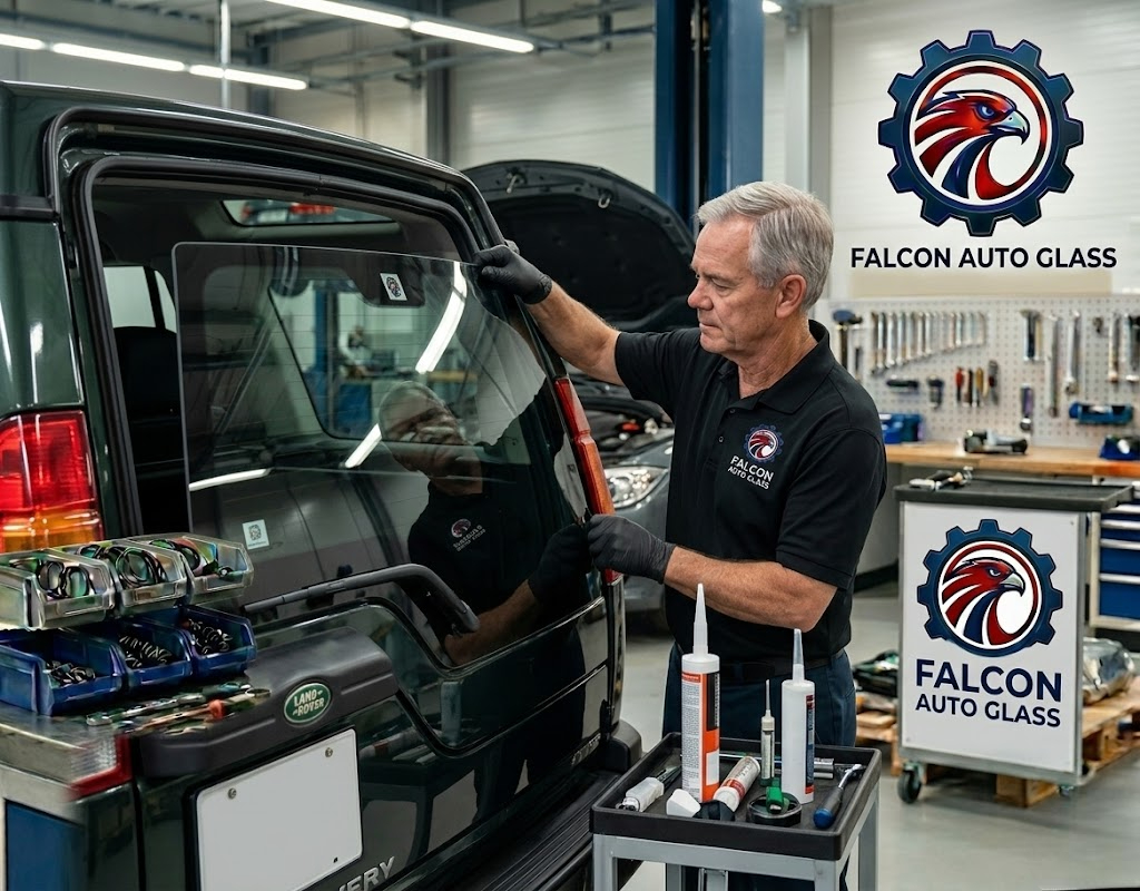 Tested used rear door glass with factory privacy tint and clean edges