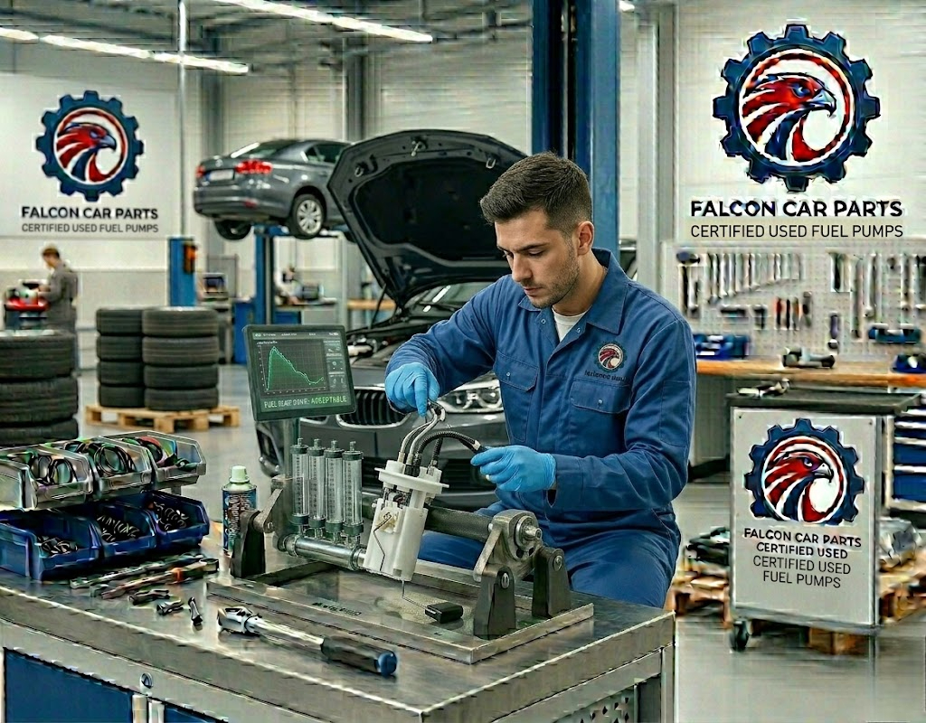 Tested used fuel pump assembly with clean strainer and intact float arm