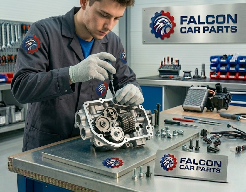 Quality inspection of a used OEM engine oil pump rotors and gears