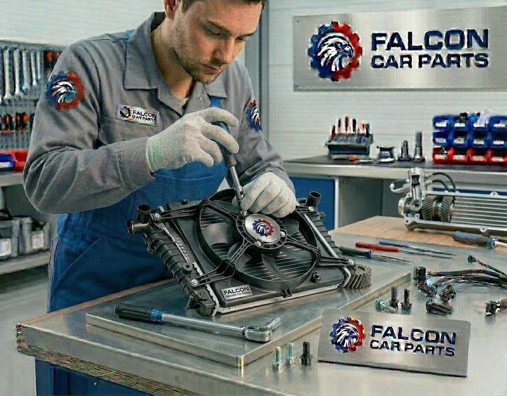 Technical inspection of a used OEM radiator fan shroud housing