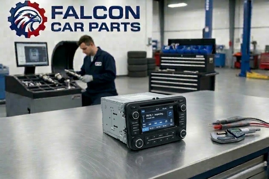 Technical inspection of a used OEM car radio head unit
