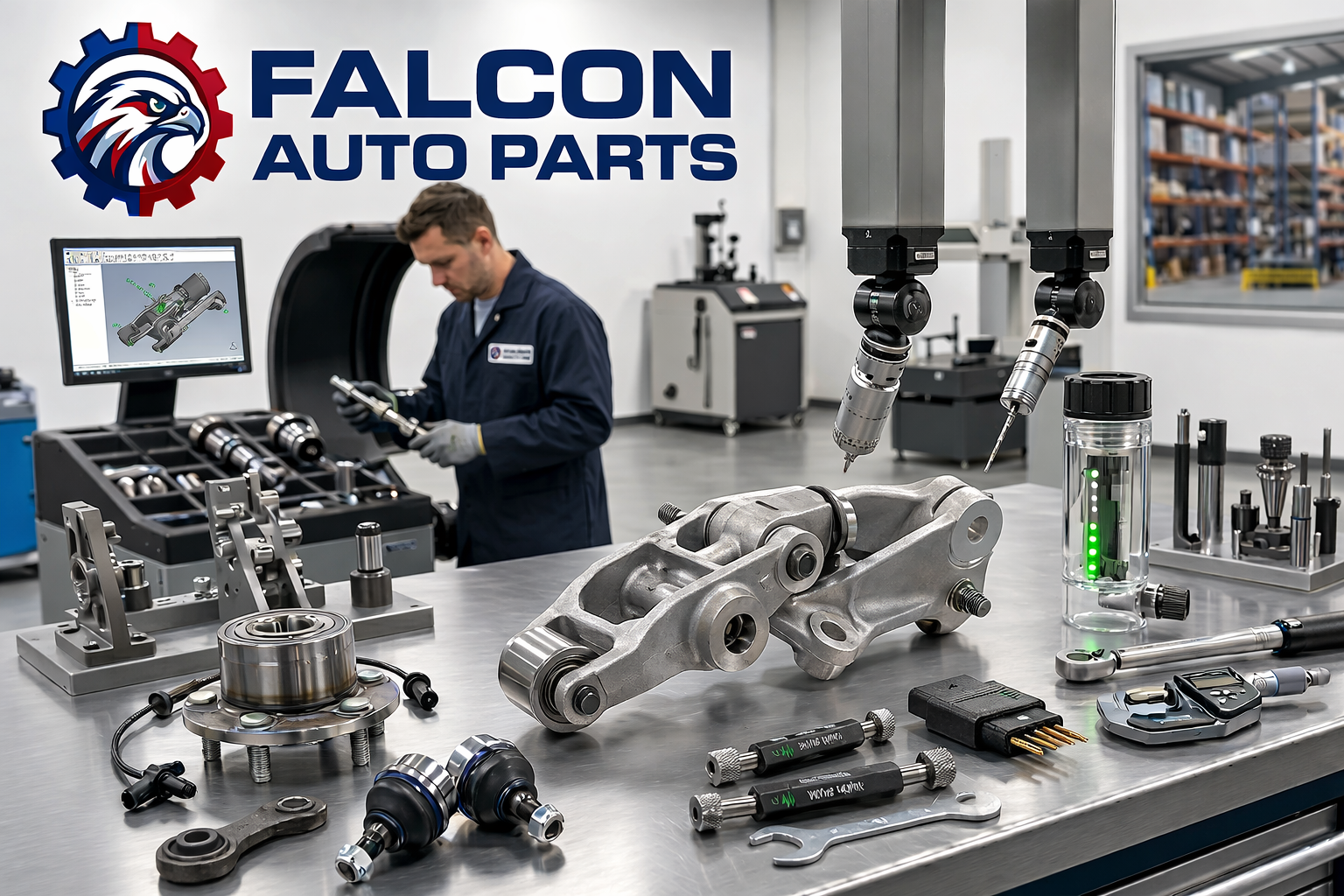 Technical staff bench-testing a used power running board motor