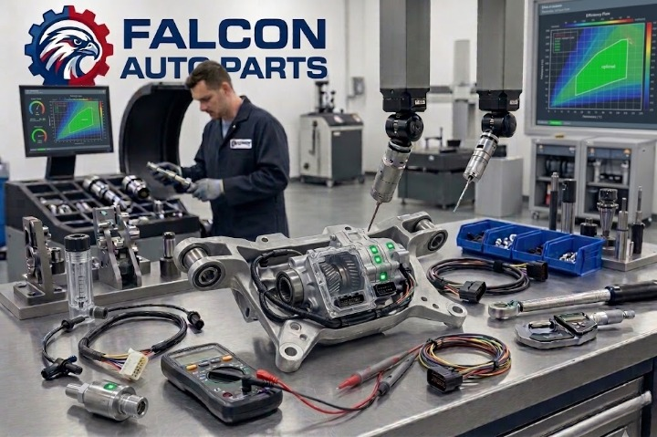 Technician validating a transmission oil cooler