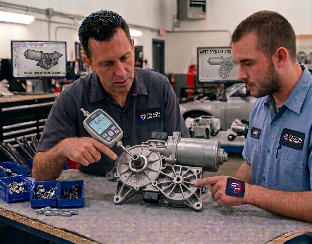 Technical inspection of an OEM front windshield wiper motor